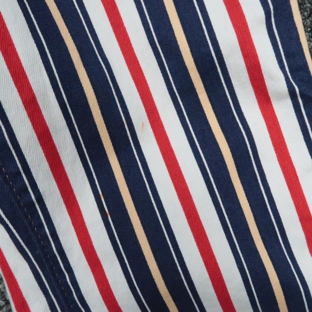 Wrangler Jeans Womens 30x32 Blue White Red Lainey Wilson Stripe Bell Bottom Wide - Picture 12 of 12
